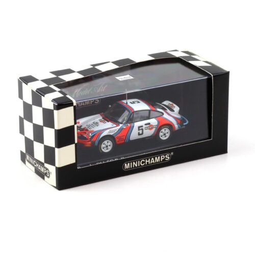 1:43 Minichamps Porsche 911 SC Rallye East African Safari 1978 Waldegaard #5 Martini