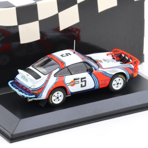 1:43 Minichamps Porsche 911 SC Rallye East African Safari 1978 Waldegaard #5 Martini