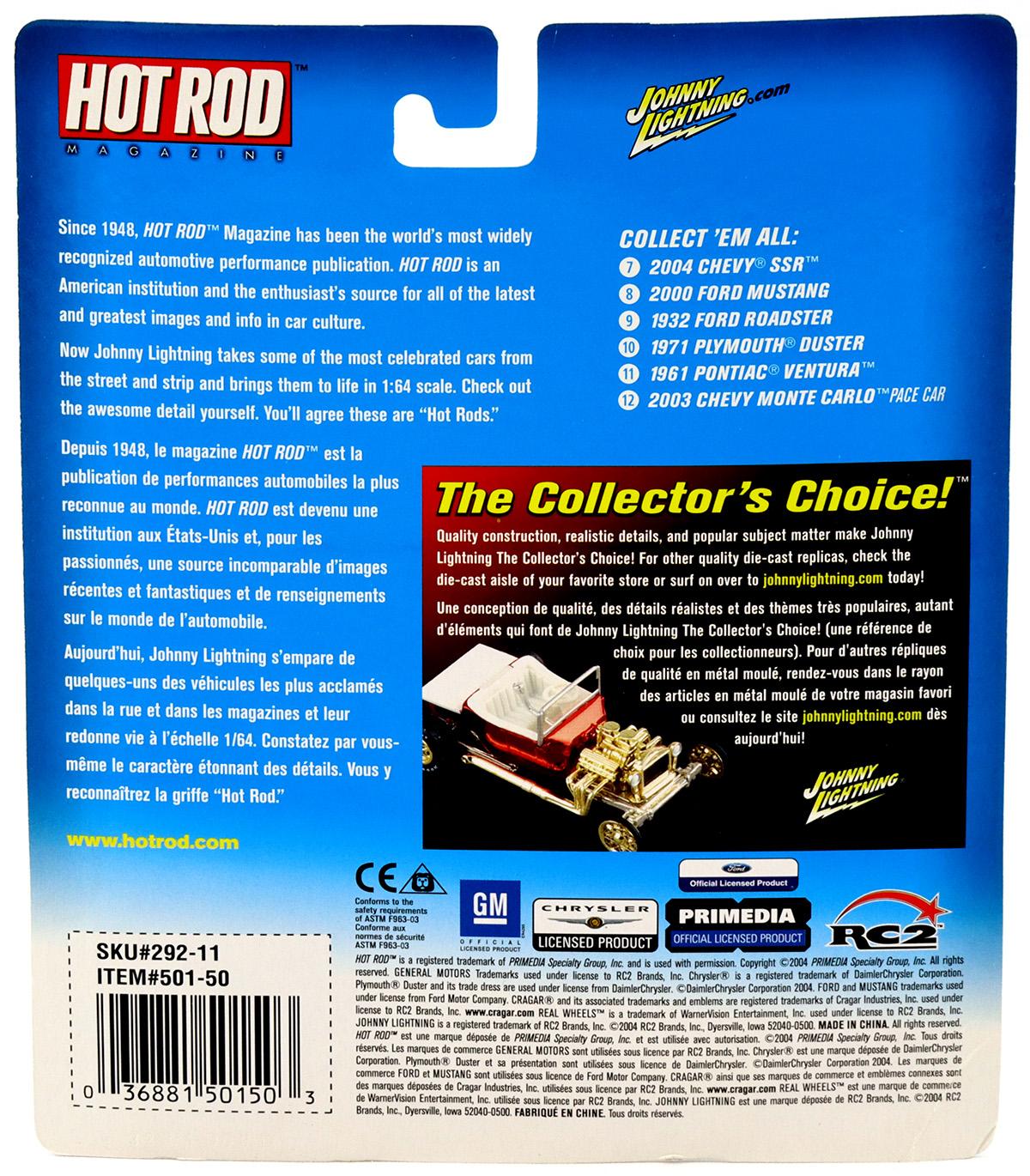 1:64 Johnny Lightning 1932 Ford Roadster red/ white Hot Rod