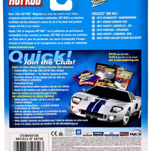 1:64 Johnny Lightning 1972 Plymouth Roadrunner purple metallic Hot Rod