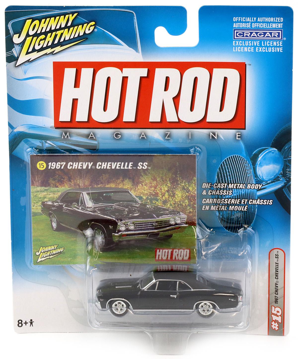 1:64 johnny Lightning 1967 Chevy Chevelle "SS" black Hot Rod