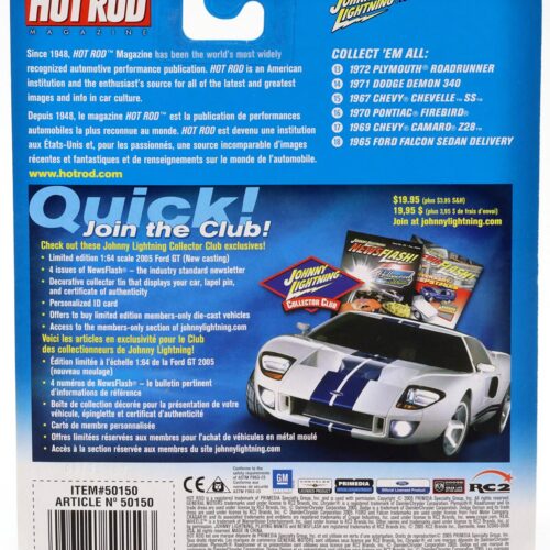 1:64 johnny Lightning 1967 Chevy Chevelle "SS" black Hot Rod