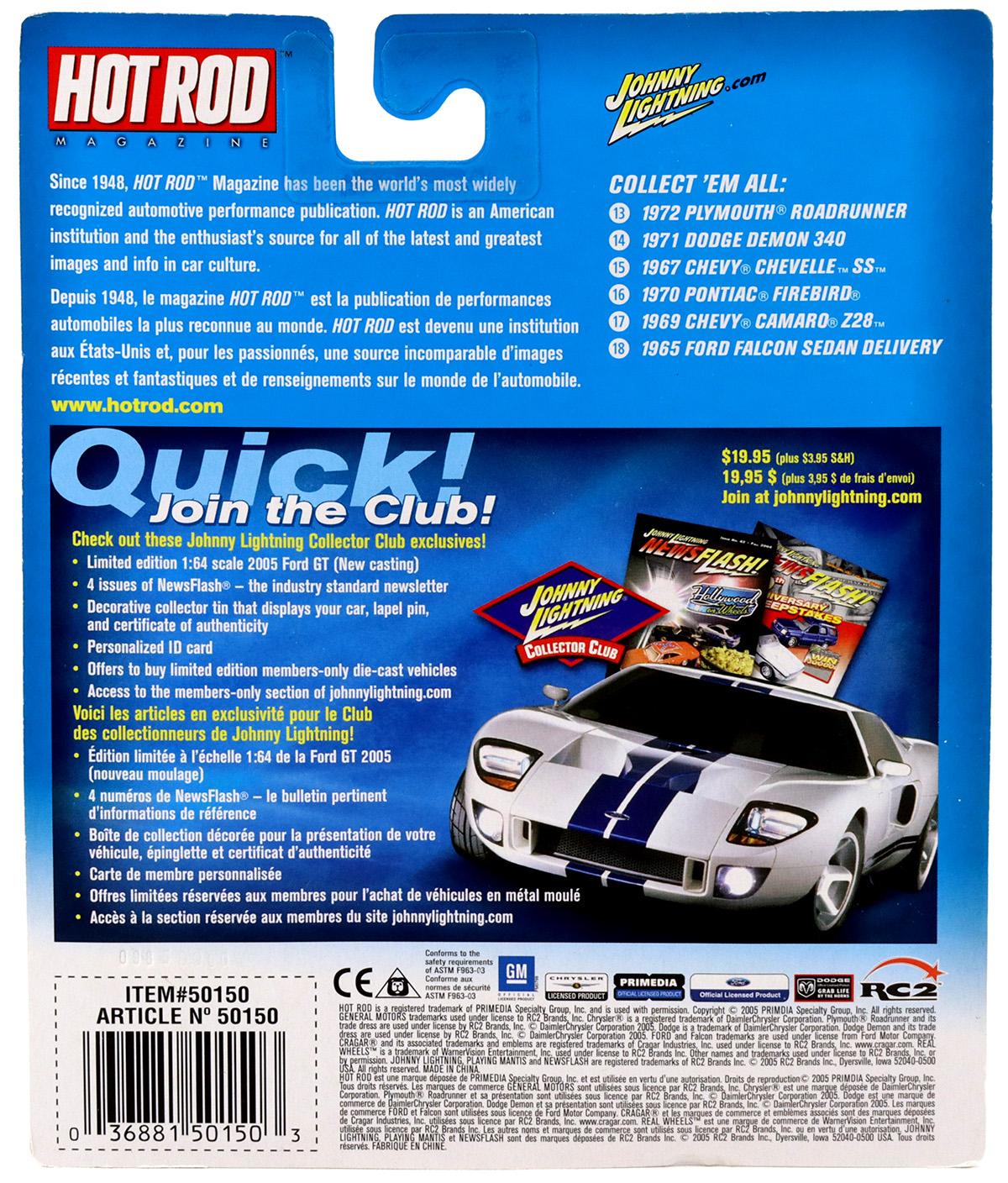 1:64 Johnny Lightning 1965 Falcon Sedan Delivery red Hot Rod