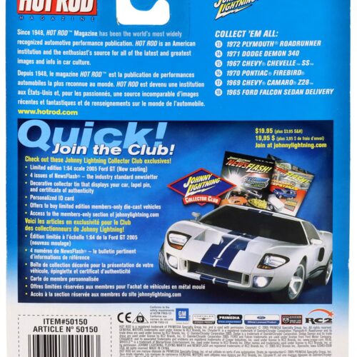1:64 Johnny Lightning 1970 Pontiac Firebird dark green metallic Hot Rod