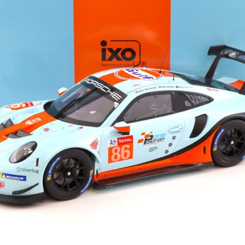 1:12 IXO Porsche 911 (991) RSR #86 Le Mans 24h 2018 Gulf Racing