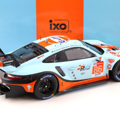 1:12 IXO Porsche 911 (991) RSR #86 Le Mans 24h 2018 Gulf Racing