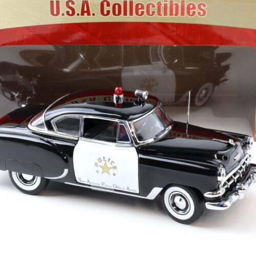 1:18 Sun Star 1954 Chevrolet Bel Air San Antonio Police Car white/ black