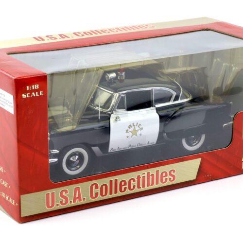 1:18 Sun Star 1954 Chevrolet Bel Air San Antonio Police Car white/ black