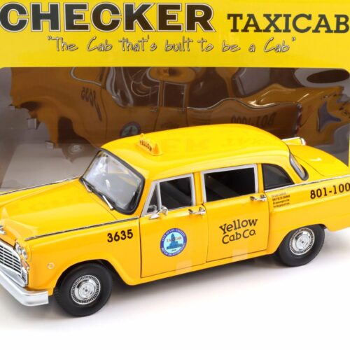 1:18 Sun Star 1981 Los Angeles Checker Cab Yellow Cab co. Taxi yellow