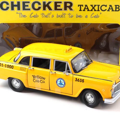 1:18 Sun Star 1981 Los Angeles Checker Cab Yellow Cab co. Taxi yellow