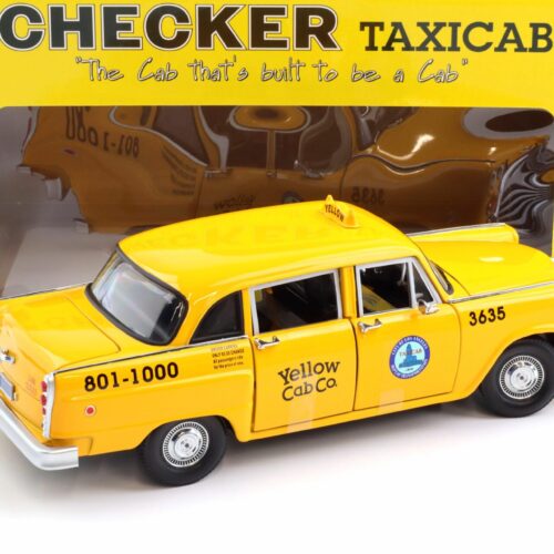 1:18 Sun Star 1981 Los Angeles Checker Cab Yellow Cab co. Taxi yellow