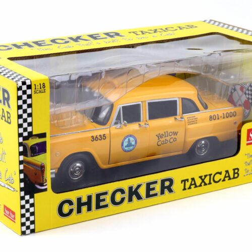 1:18 Sun Star 1981 Los Angeles Checker Cab Yellow Cab co. Taxi yellow