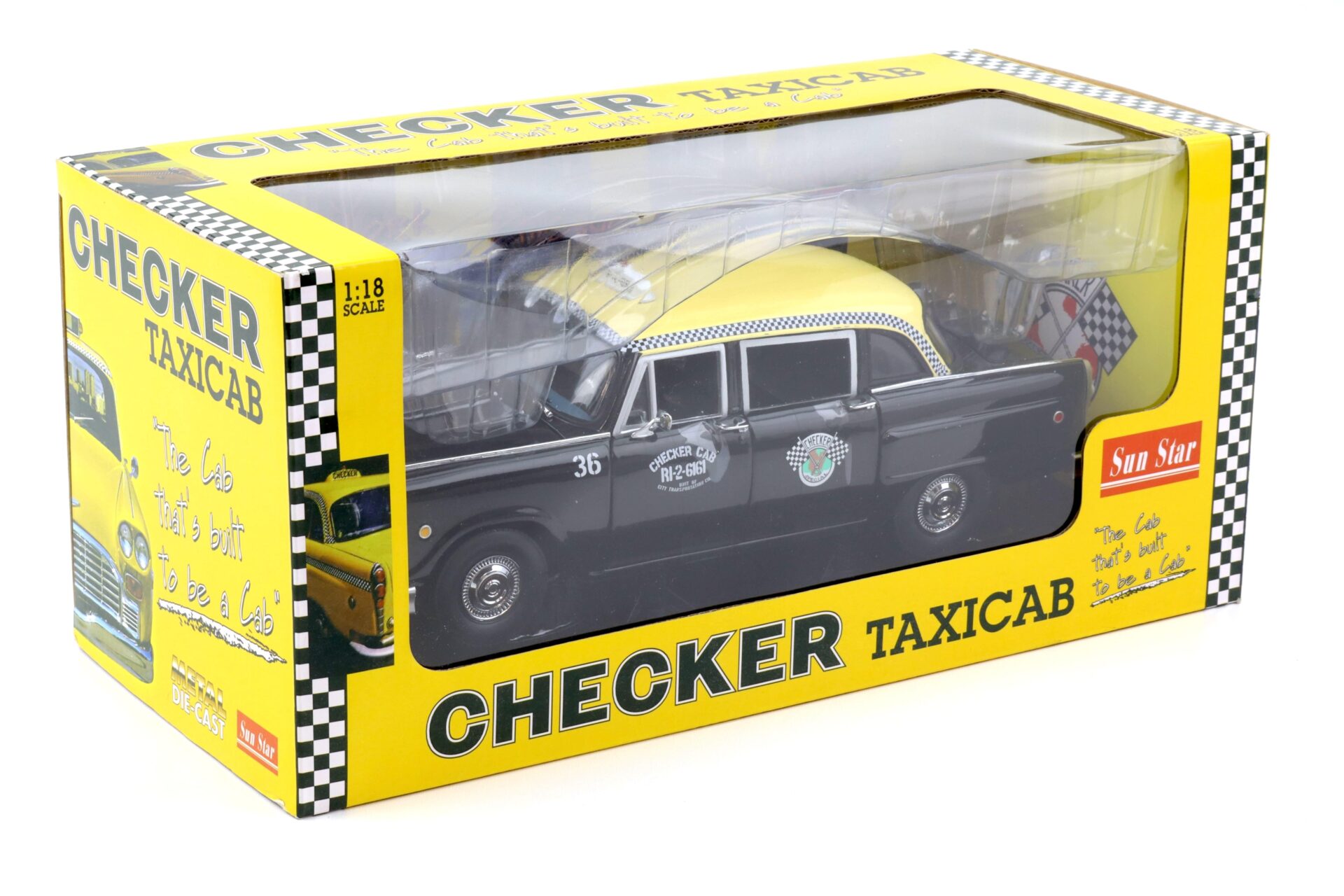 1:18 Sun Star 1963 Dallas Checker A11 Cab Taxi Special black/ beige