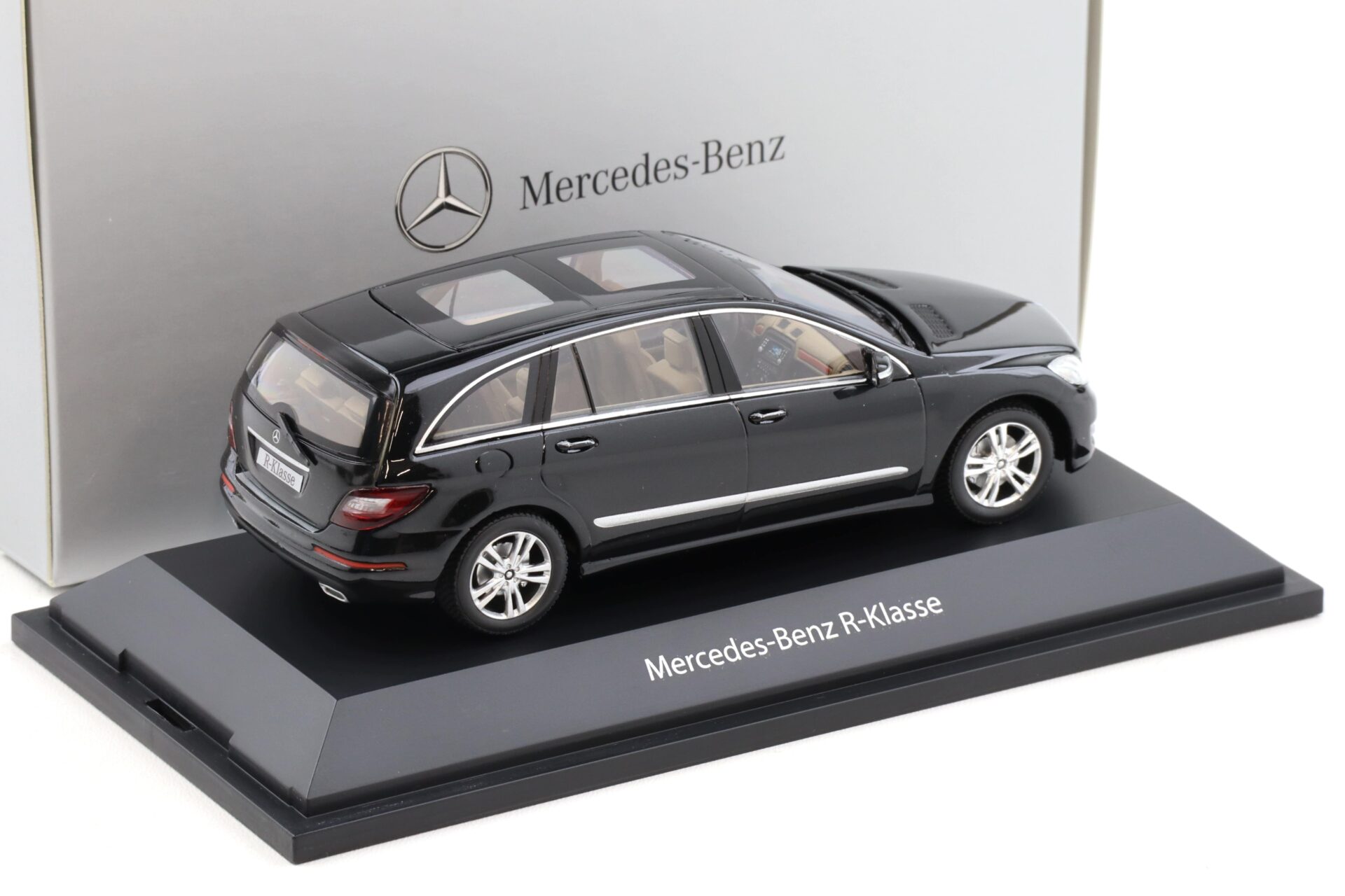 1:43 Minichamps Mercedes R-Klasse W251 Mopf 2010 obsidian black DEALER VERSION