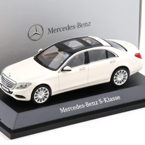 1:43 Schuco Mercedes S-Klasse W222 Limousine 2013 Diamond white DEALER VERSION