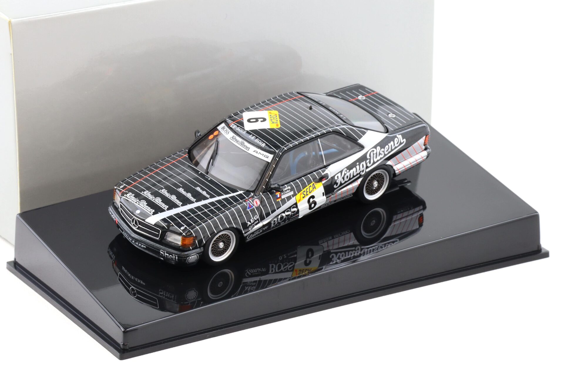 1:43 AUTOart Mercedes 500 SEC AMG SPA Coupe 1989 #6 black Classic Collection