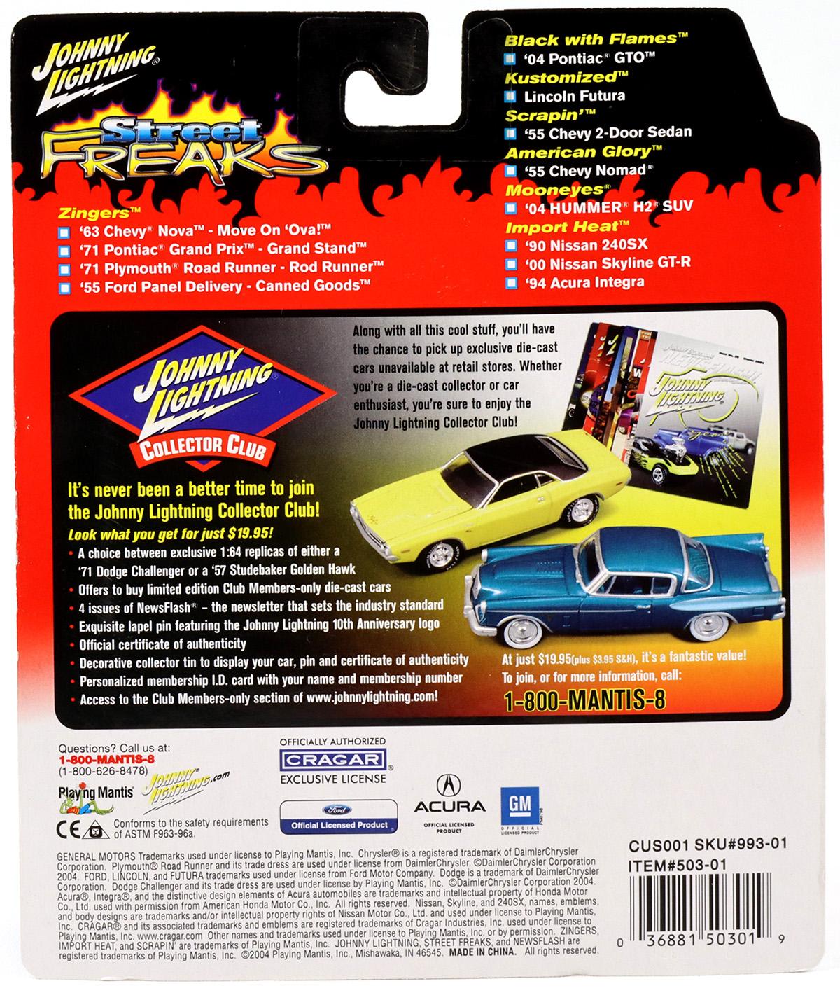 1:64 Johnny Lightning 1994 Honda Acura Integra purple metallic Street Freaks