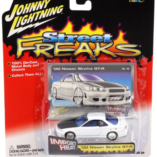 1:64 Johnny Lightning '00 Nissan Skyline GT-R white/ black Street Freaks