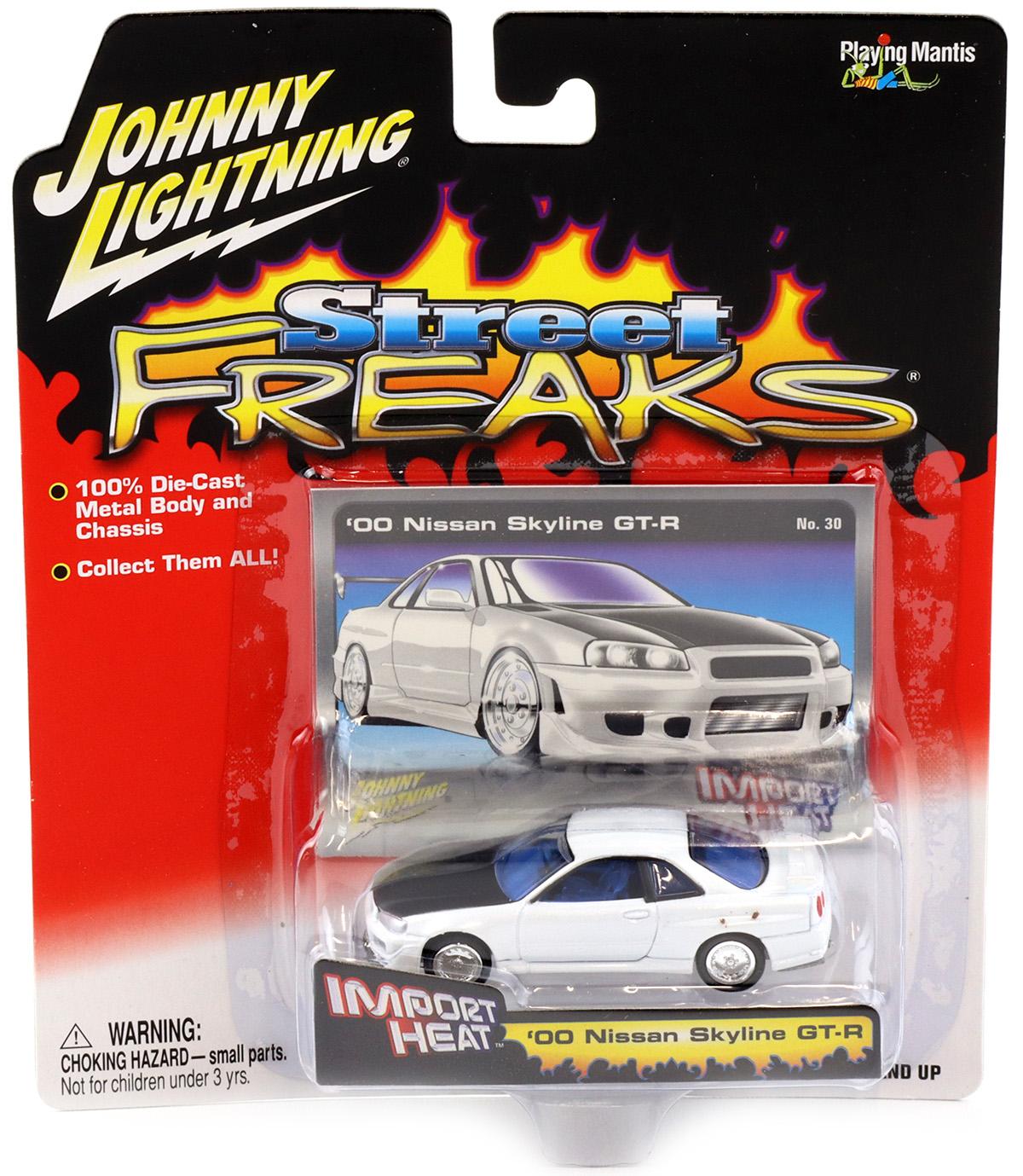 1:64 Johnny Lightning '00 Nissan Skyline GT-R white/ black Street Freaks