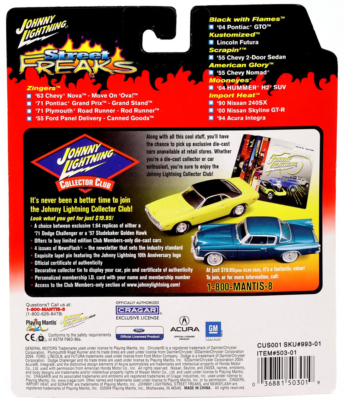 1:64 Johnny Lightning '00 Nissan Skyline GT-R white/ black Street Freaks