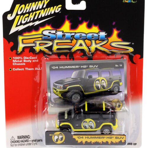 1:64 Johnny Lightning '04 Hummer H2 SUV black/ yellow Street Freaks