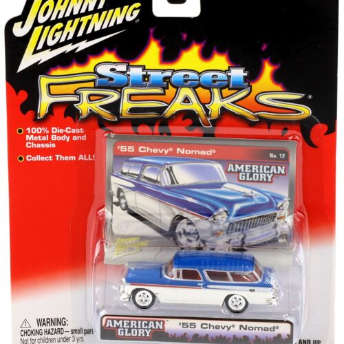 1:64 Johnny Lightning '55 Chevy Nomad blue/ white Street Freaks