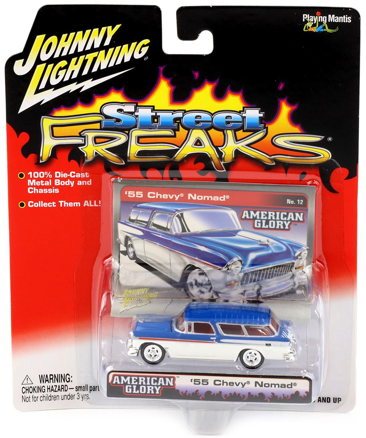 1:64 Johnny Lightning '55 Chevy Nomad blue/ white Street Freaks