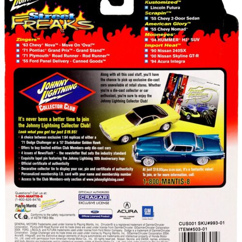 1:64 Johnny Lightning '90 Nissan 240SX red/ black Street Freaks