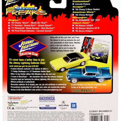 1:64 Johnny '04 Lightning Pontiac GTO black Street Freaks