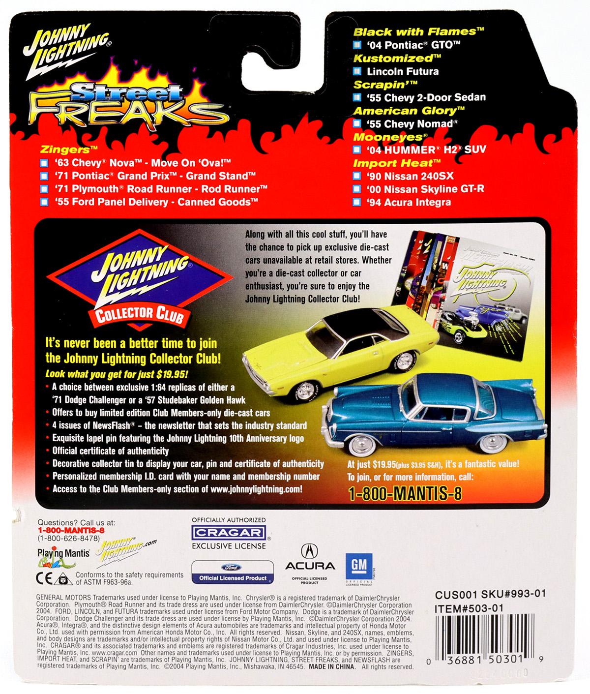 1:64 Johnny '04 Lightning Pontiac Â® GTO Â black Street Freaks