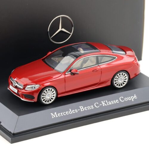 1:43 Kyosho Mercedes C-Klasse Coupe C205 designo hyacinth red DEALER VERSION