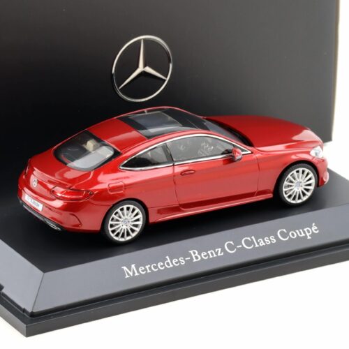 1:43 Kyosho Mercedes C-Klasse Coupe C205 designo hyacinth red DEALER VERSION