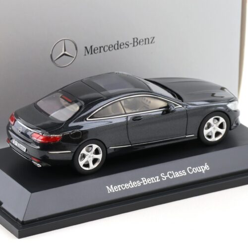 1:43 Kyosho Mercedes S-Klasse Coupe 2015 magnetite black DEALER VERSION