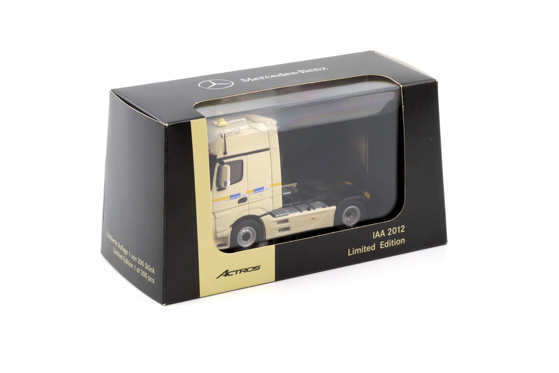 1:50 NZG Mercedes Actros TAXI IAA 2012 beige Limited DEALER VERSION