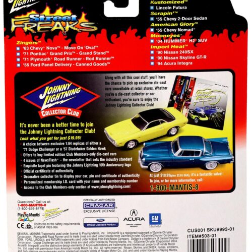 1:64 Johnny Lightning Lincoln Future white Street Freaks
