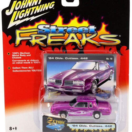 1:64 Johnny Lightning '84 Olds Cutlass 442 purple Street Freaks