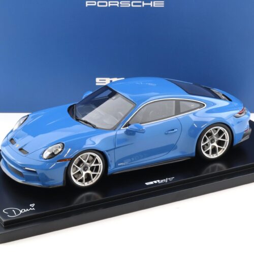 1:18 Spark Porsche 911 992 S/T Sonderwunsch Dani blue WAP DEALER