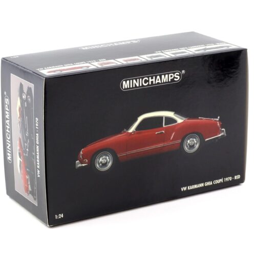 1:24 Minichamps VW Karmann Ghia Coupe red/ white 1970