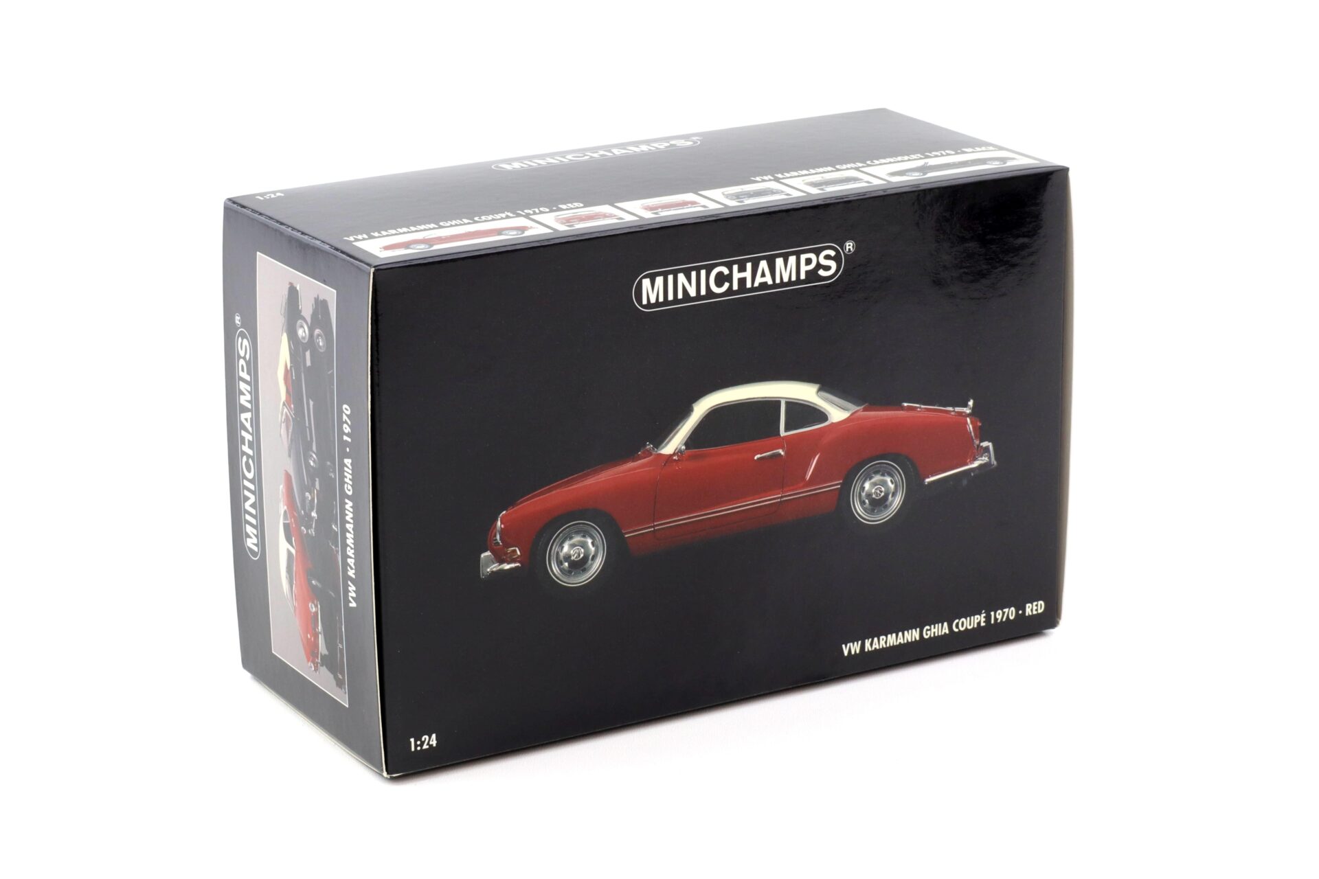 1:24 Minichamps VW Karmann Ghia Coupe red/ white 1970