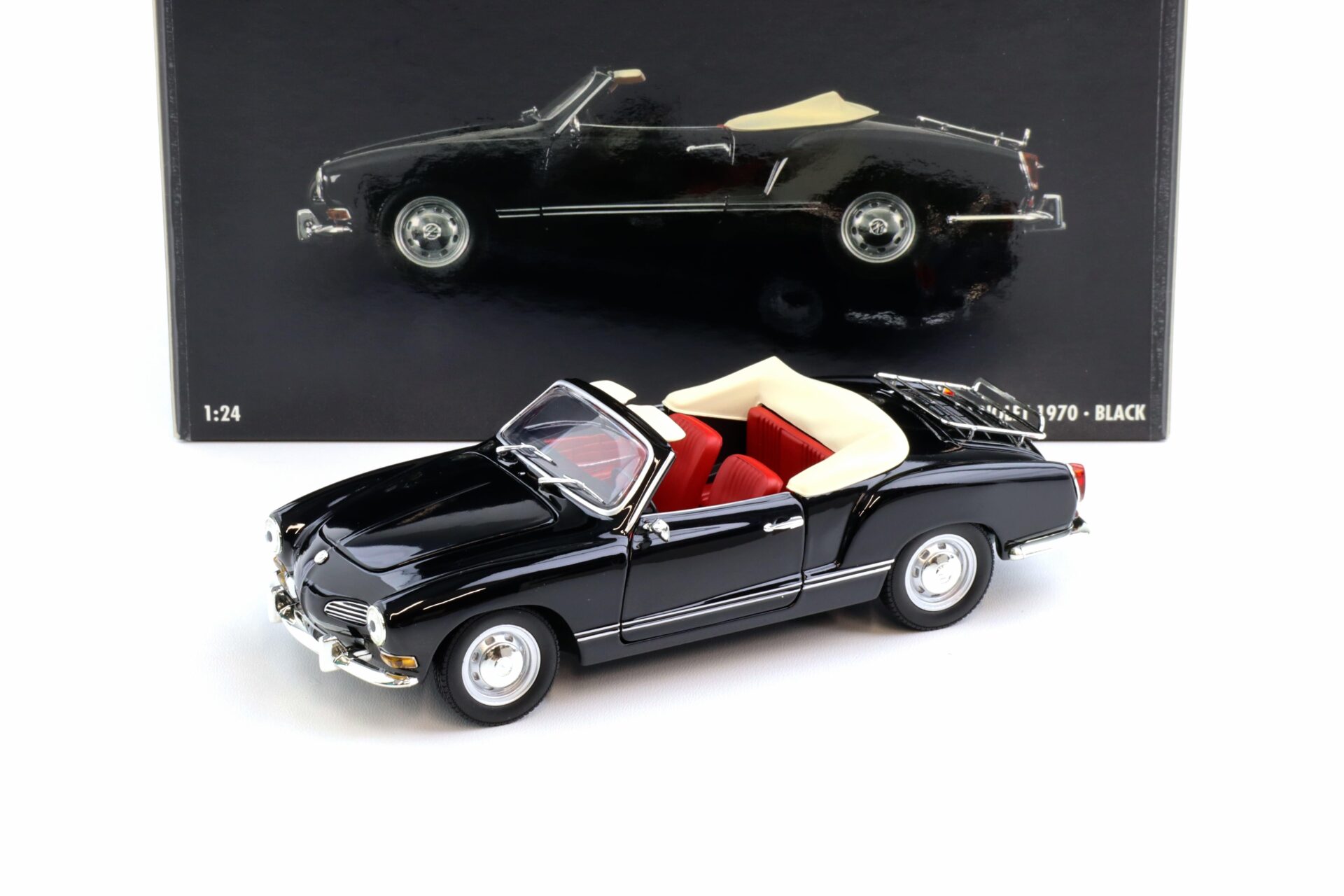 1:24 Minichamps VW Karmann Ghia Cabriolet black 1970