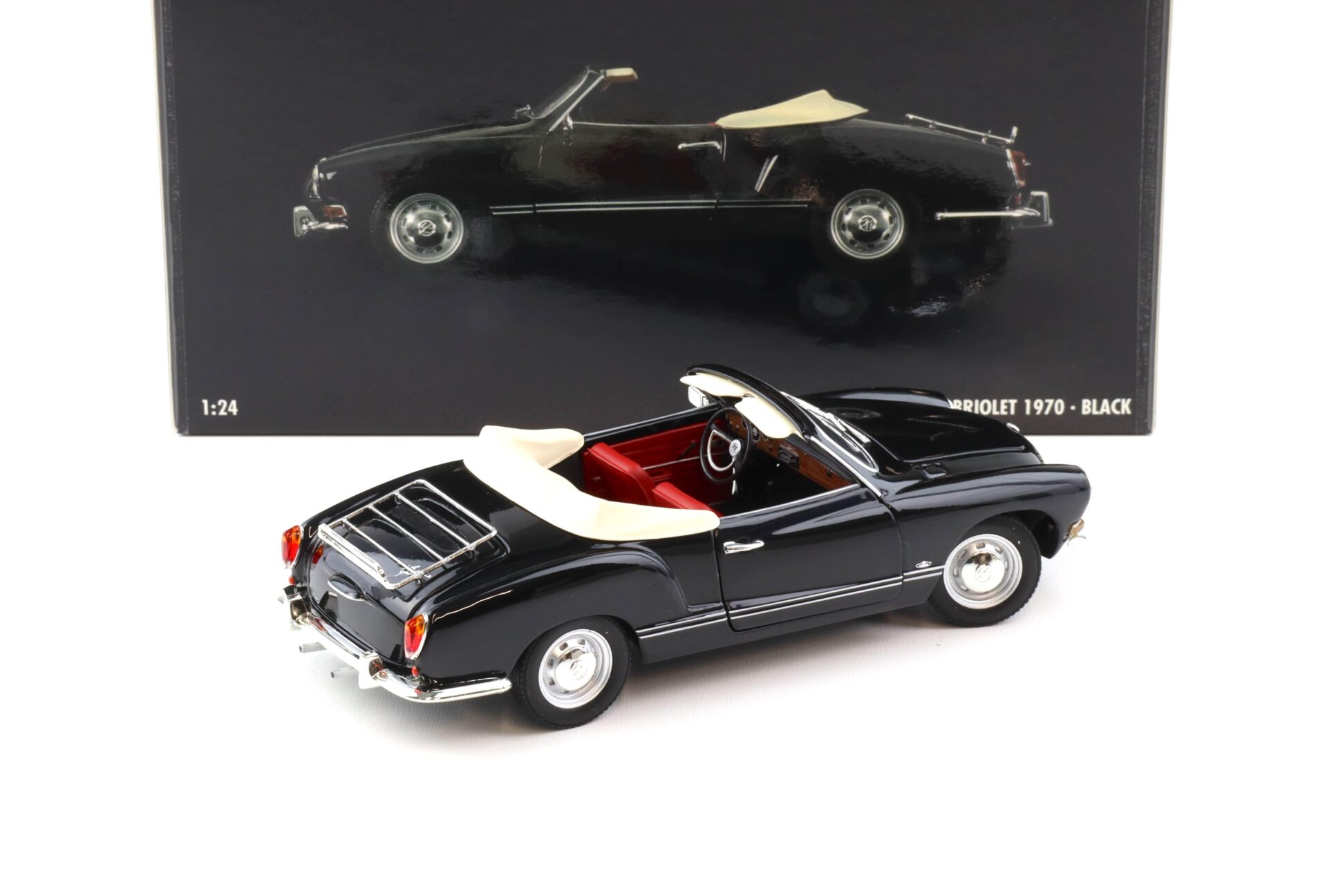 1:24 Minichamps VW Karmann Ghia Cabriolet black 1970