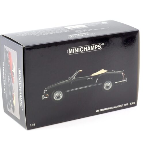 1:24 Minichamps VW Karmann Ghia Cabriolet black 1970