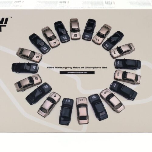 1:64 TSM Mini GT 1984 Nürburgring Race of Champions Set 20 pcs. Mercedes 190E