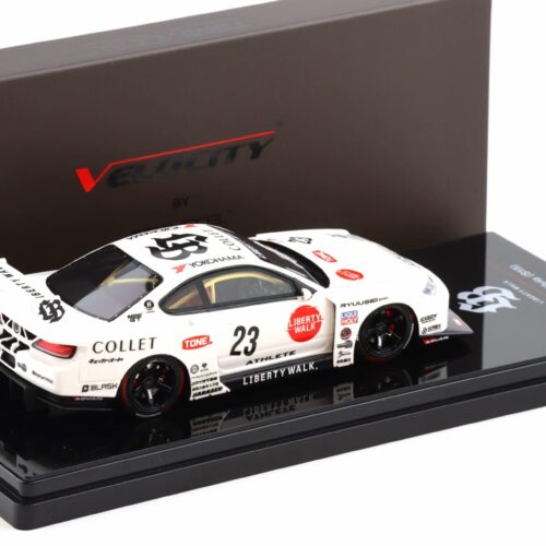 1:43 TSM Model Nissan Silvia S15 LB-Super Silhouette ATHLETE Liberty Walk #23 white