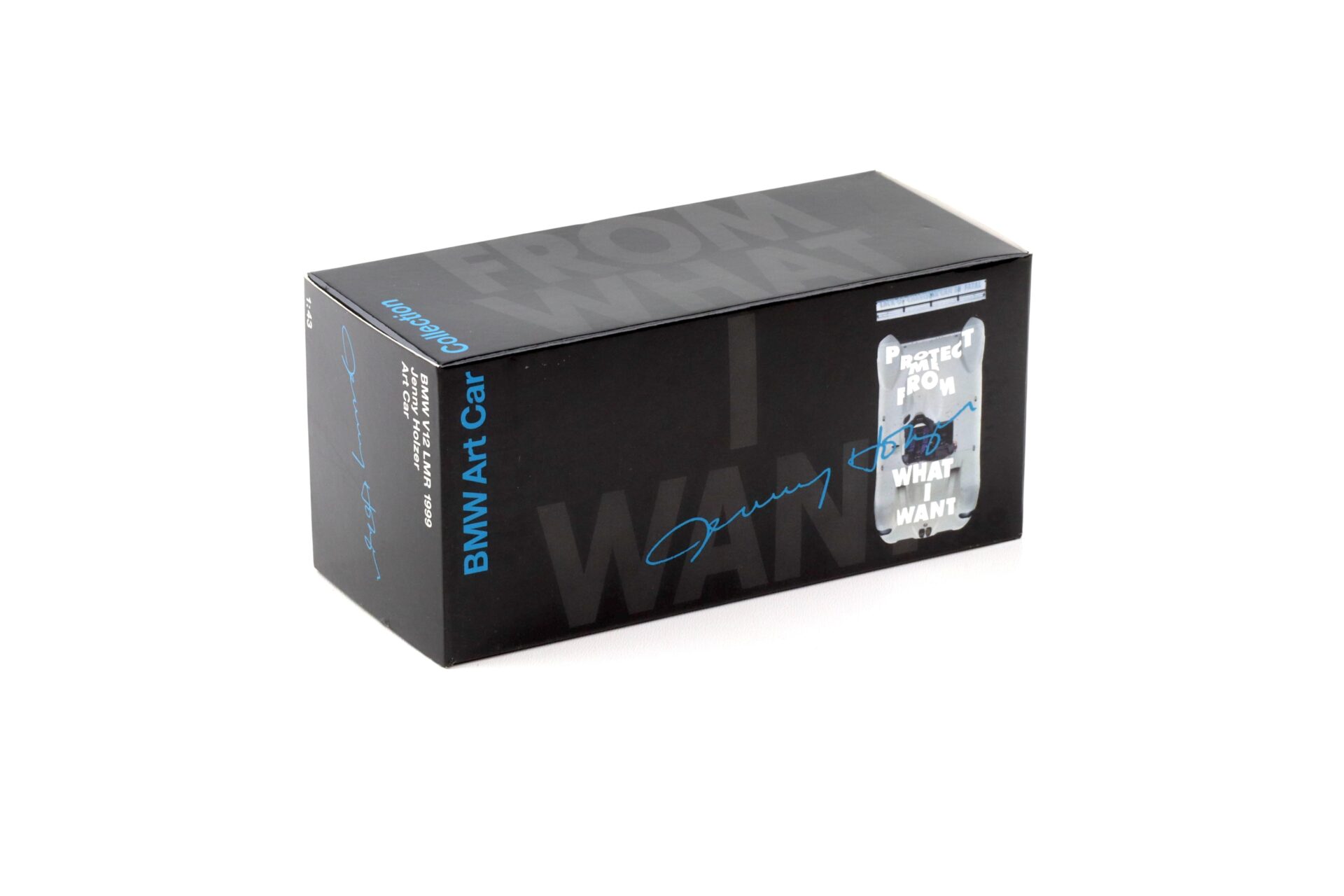 1:43 Minichamps BMW V12 LMR 1999 Jenny Holzer Art Car DEALER VERSION