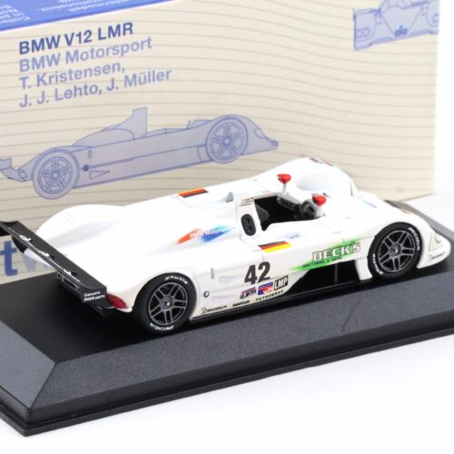 1:43 Minichamps BMW V12 LMR Winner 12h of Sebring 1999 #42 Kristensen DEALER VERSION