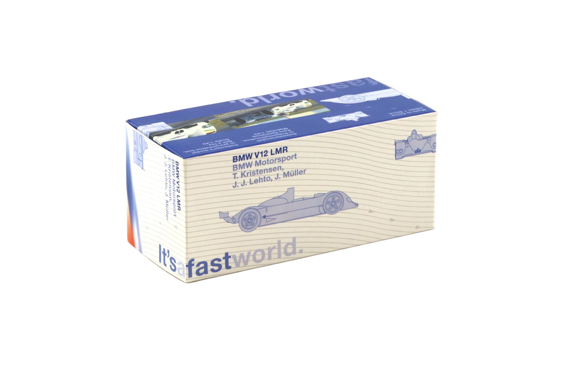 1:43 Minichamps BMW V12 LMR Winner 12h of Sebring 1999 #42 Kristensen DEALER VERSION