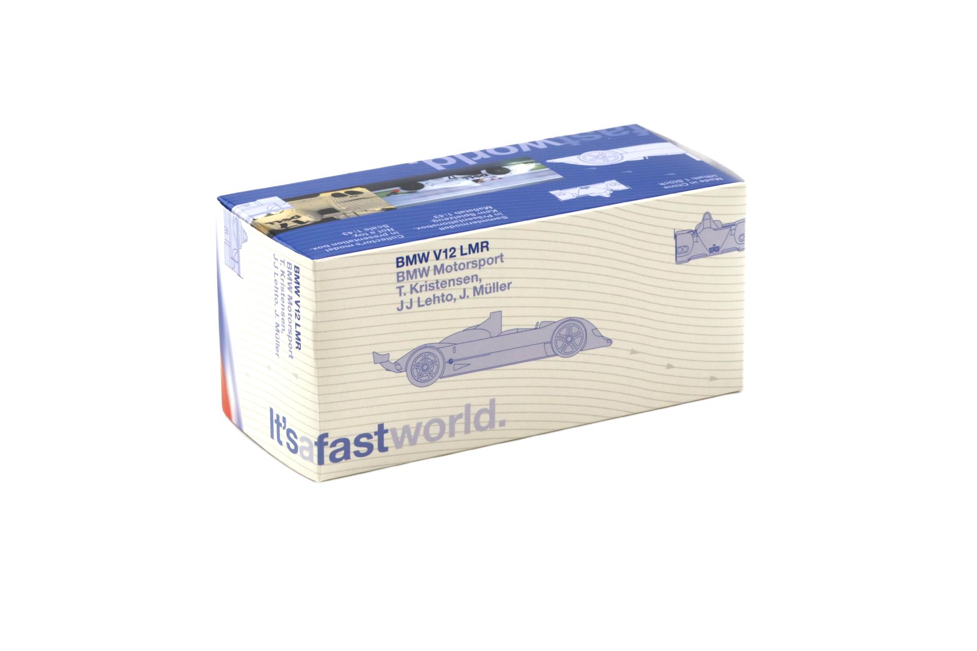 1:43 Minichamps BMW V12 LMR 24h Le Mans 1999 Kristensen #17 DEALER VERSION