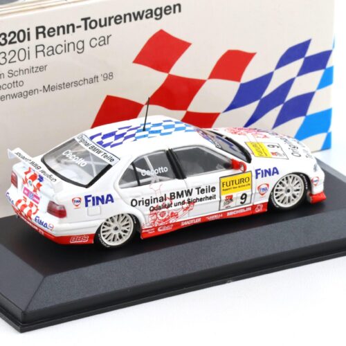 1:43 Minichamps BMW 320i E36 STW 1998 Cecotto #9 Team Schnitzer DEALER VERSION