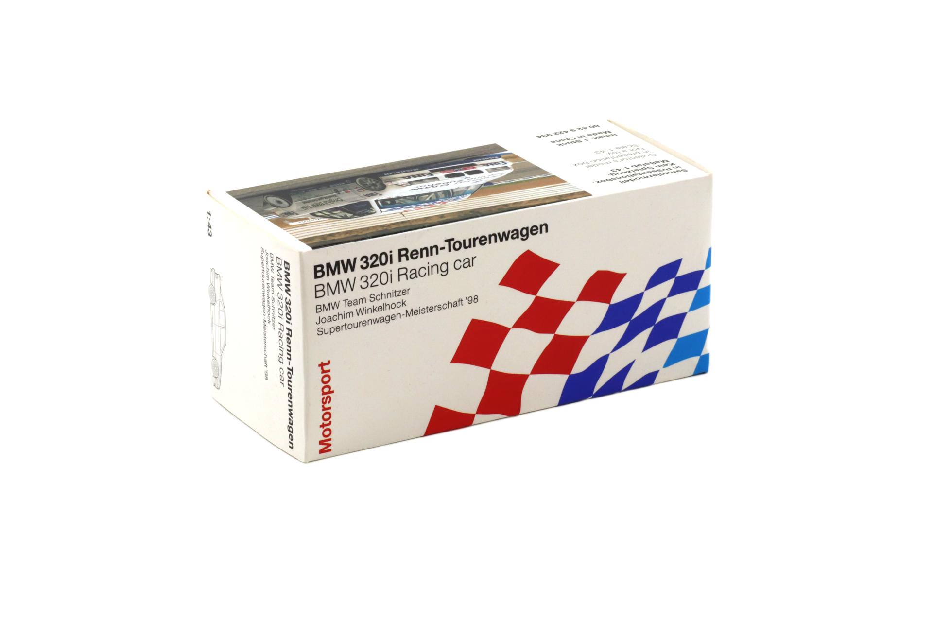 1:43 Minichamps BMW 320i E36 STW 1998 Winkelhock #8 Team Schnitzer DEALER VERSION